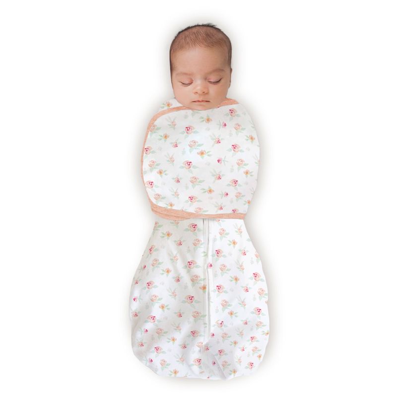 Swaddle Designs Omni Swaddle Sack, Peachy Pink Watercolor Floral