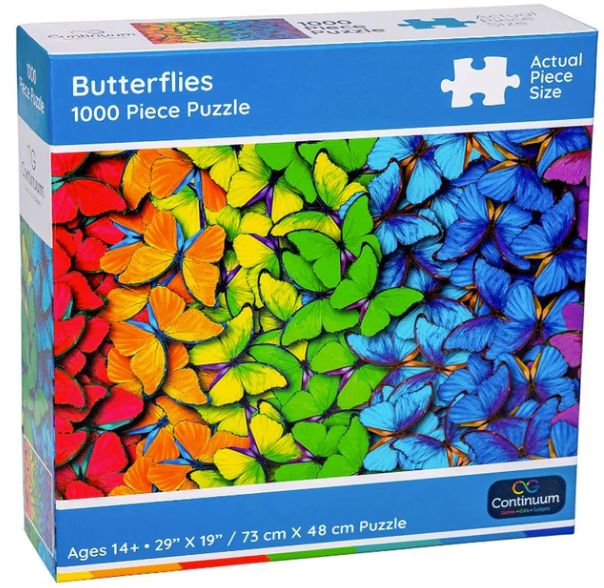 Rainbow Butterfly Puzzle - 1000 Pieces