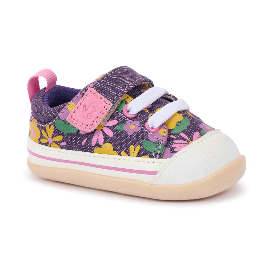 See Kai Run Stevie Mini Shoe- Purple Floral