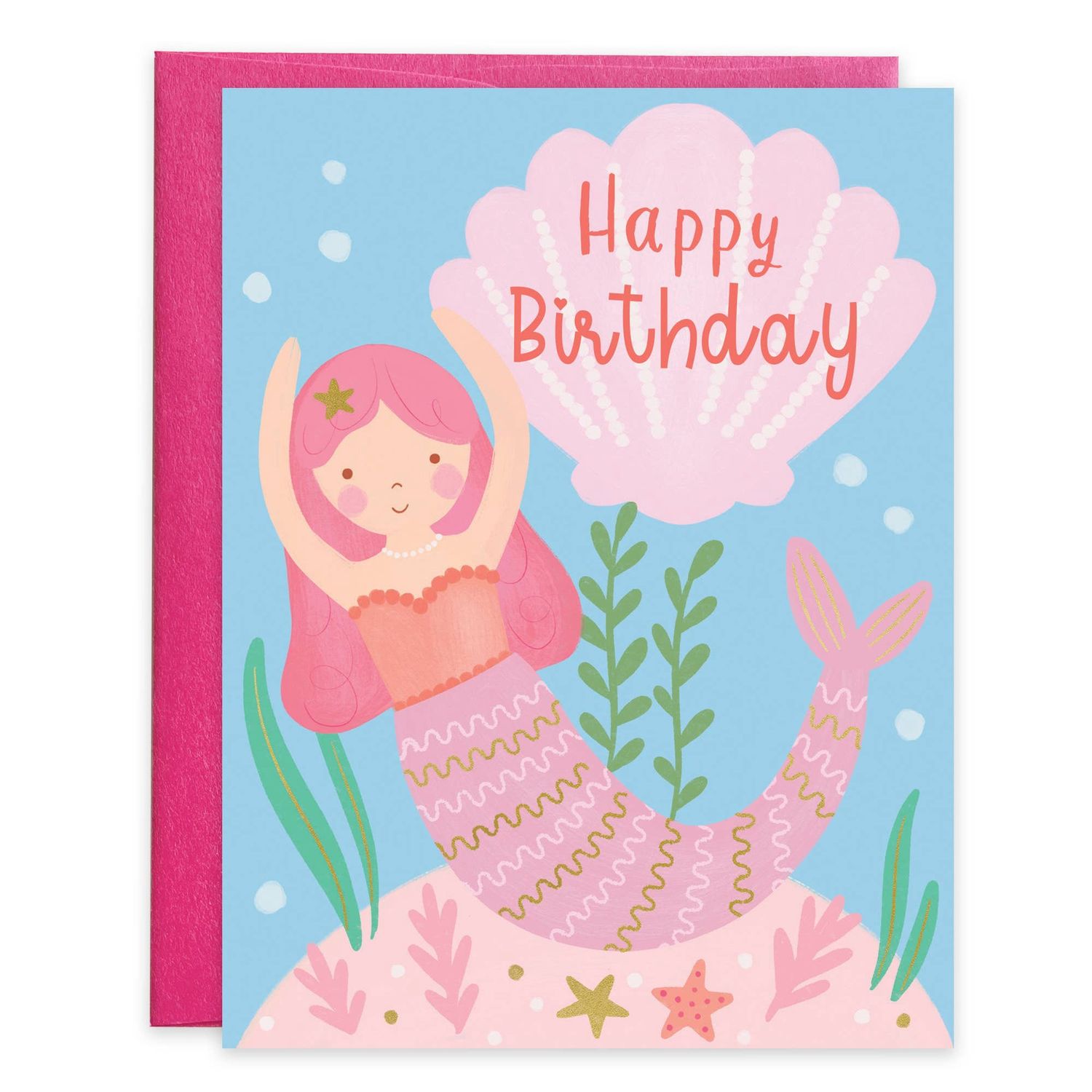Birthday Greeting Card - Mermaid