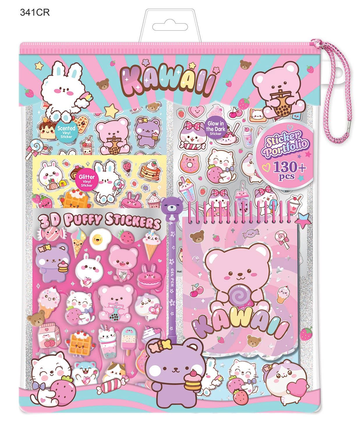 Hot Focus Kawaii Sticker Portfolio, Critters