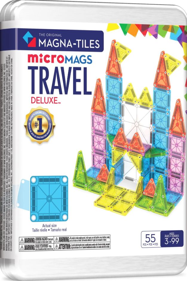 Magna-Tiles 55 Piece Micro Travel Deluxe