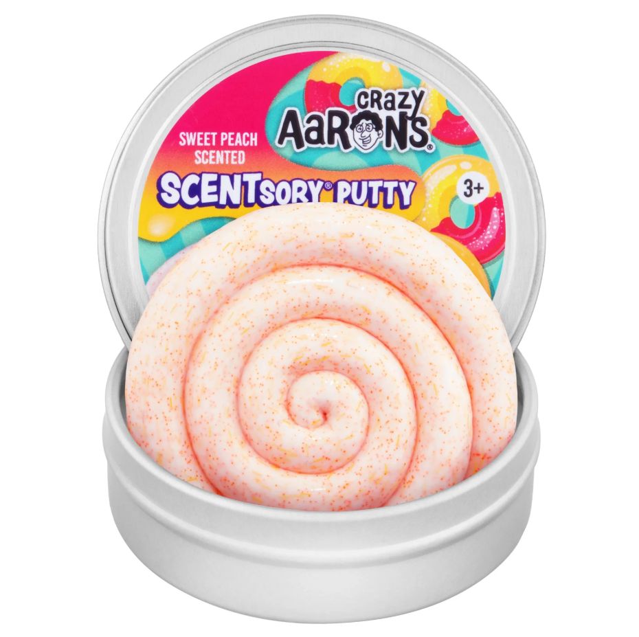 Crazy Aarons Scentsory Putty Tin- Peach Ring