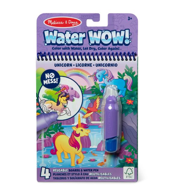 Melissa &amp; Doug Water WOW! On-the-Go Activity Book– Unicorn