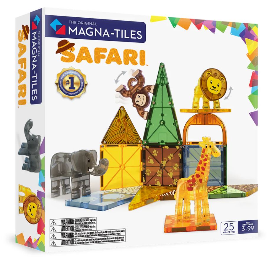 Magna-Tiles 25 Piece Safari Animals