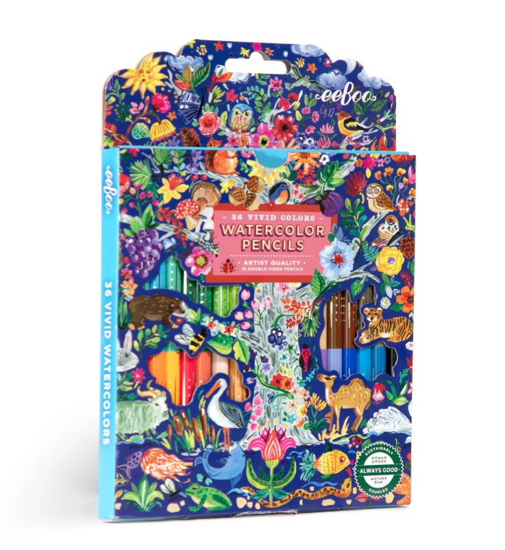 EeBoo 18pk Double Watercolor Pencil- Tree of Life
