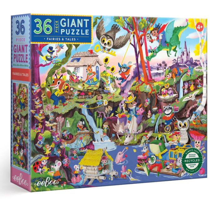 EeBoo 36pc Giant Puzzle- Fairies &amp; Tales