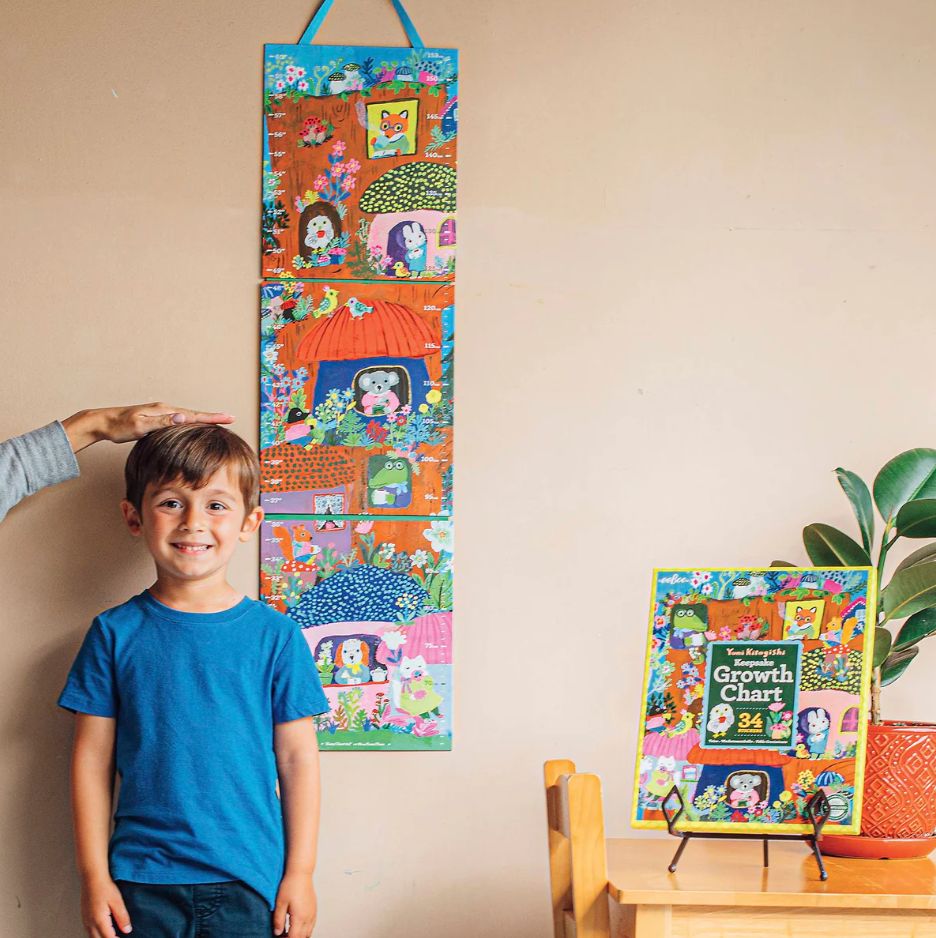 EeBoo Growth Chart- Yumi Mushroom