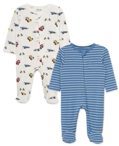 Little Me 2-Pack Grand Prix Footies