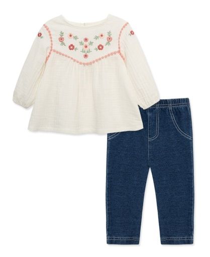 Little Me Infant Floral Tunic Set