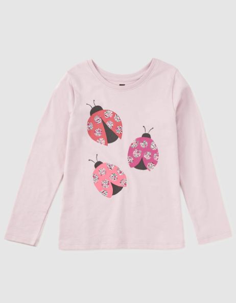 Tea Garden Ladybug Tee- Lavender