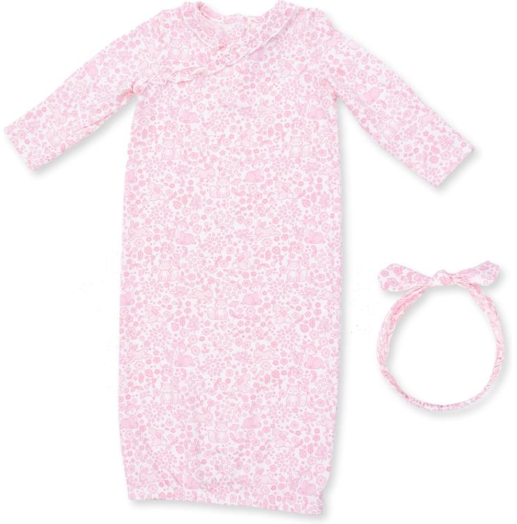 Angel Dear Baby Woodland Gown- Pink