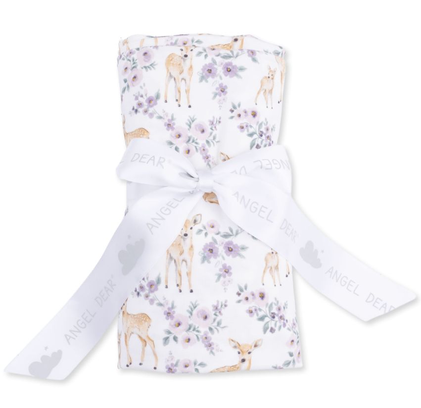 Angel Dear Swaddle Blanket- Floral Deer