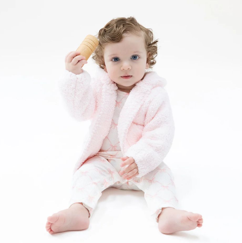 Angel Dear Chennile Hoodie- Pink