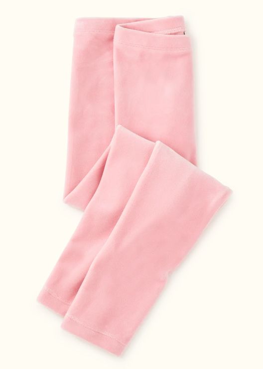 Tea Velour Leggings- Honeysuckle Rose
