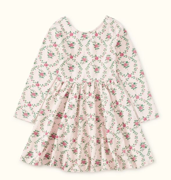 Tea Wallpaper Floral Ballet Dress- Cream