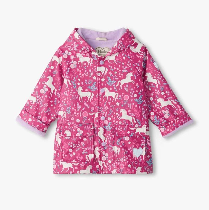 Hatley Unicorn Raincoat- Hot Pink