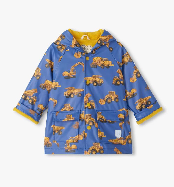 Hatley Construction Raincoat- Blue
