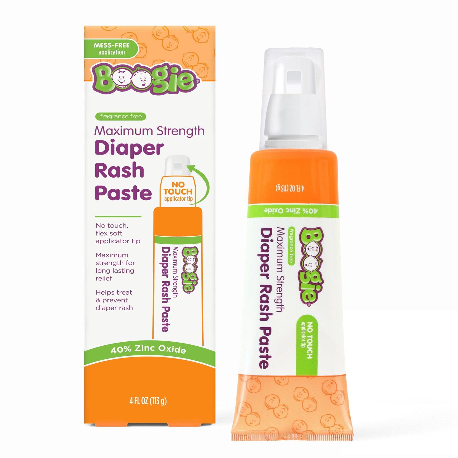 Boogie Maximum Strength Diaper Rash Paste in Applicator Tube,  4 oz.