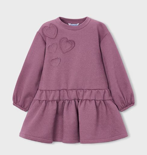 Mayoral 3D Fleece Dress- Violet