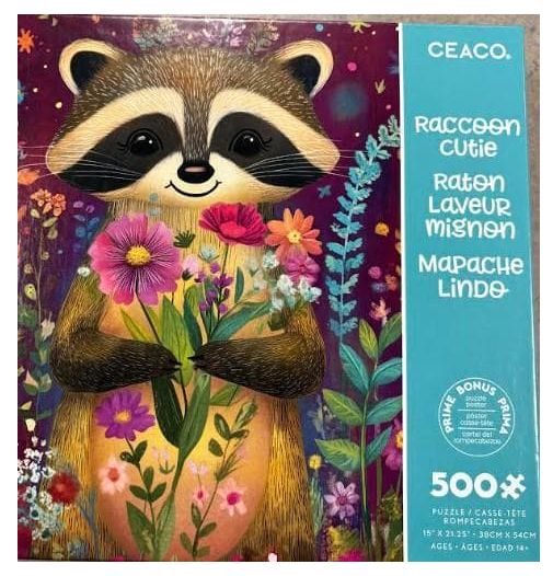 Raccoon Cutie 500pc Puzzle