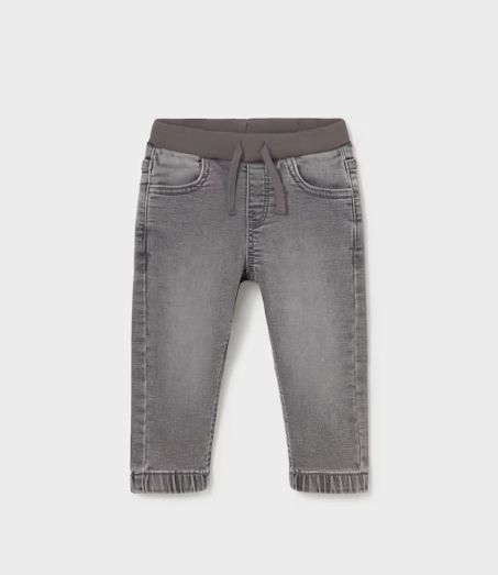 Mayoral Infant Denim Jogger- Gray