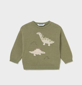 Mayoral Infant Dino Sweater- Bayleaf