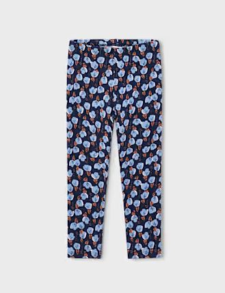 Mayoral Floral Legging- Navy