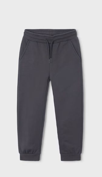 Mayoral Cuffed Fleece Pant- Charcoal