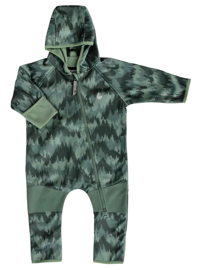 Thermkids All-weather Fleece Onesie- Forest Camo