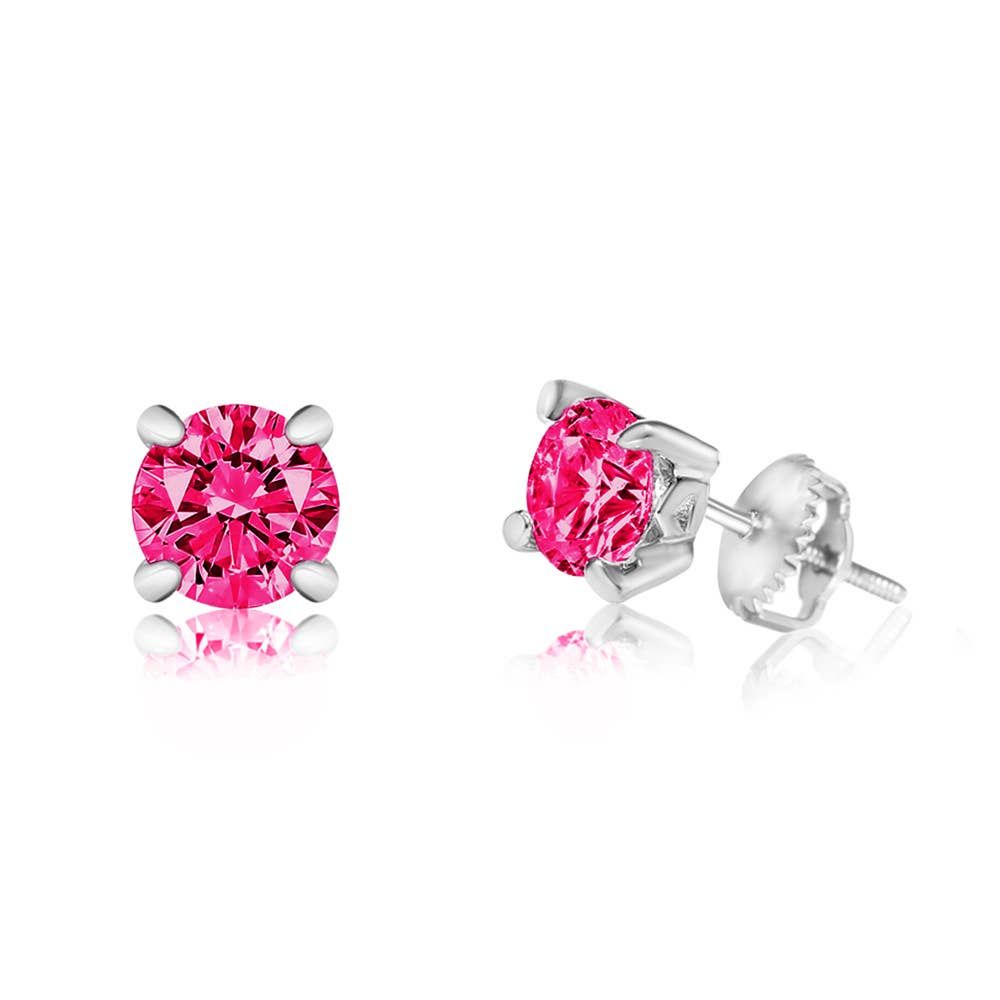 Girls' Hypoallergenic Stone Screwback Earrings