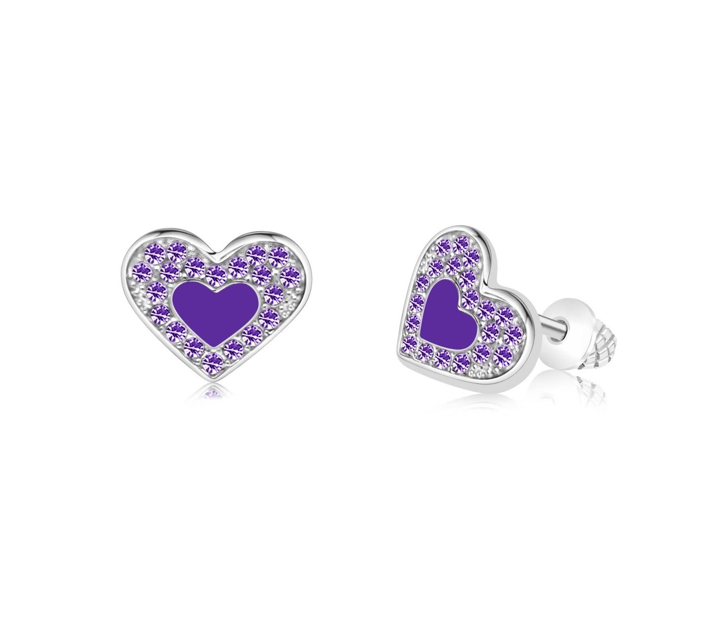 Chanteur Hypoallergenic Heart Stud Earrings