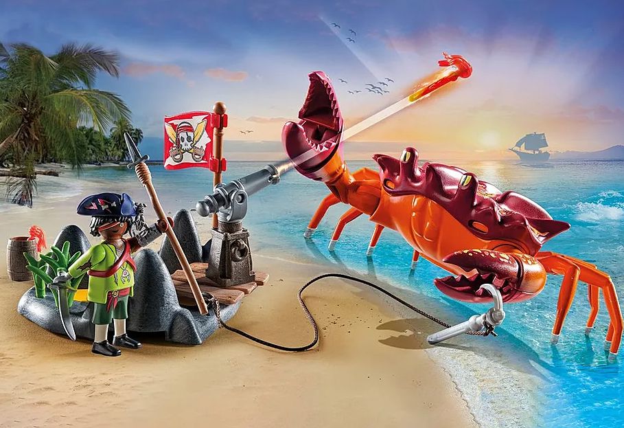 Playmobil Battle against the Giant Crab