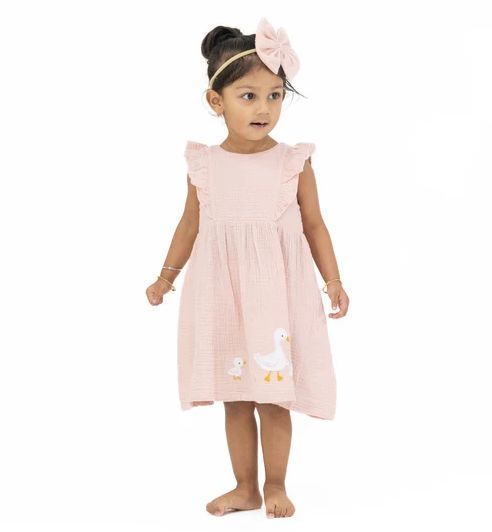 Angel Dear Ducks Dress &amp; Bloomer- Pink