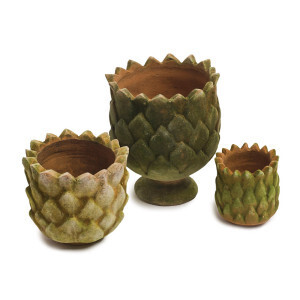Aged  Pine Cone Pot Medium