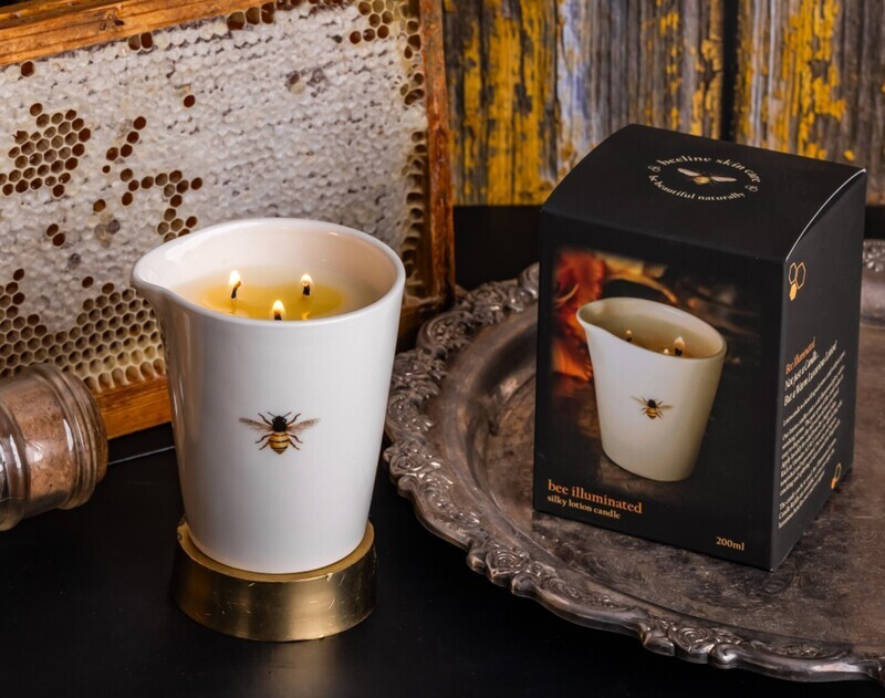 Bee Illuminated Lotion Candle