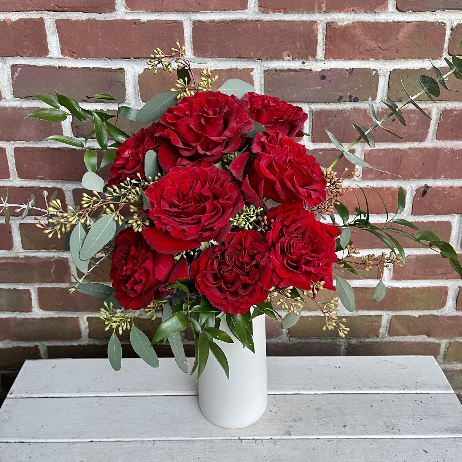 Dozen Roses Vase