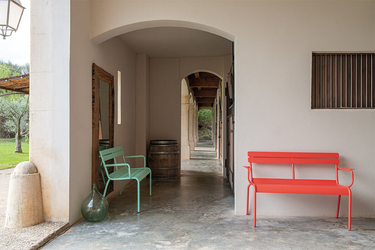 Luxembourg 2 Seat Garden Bench Honey