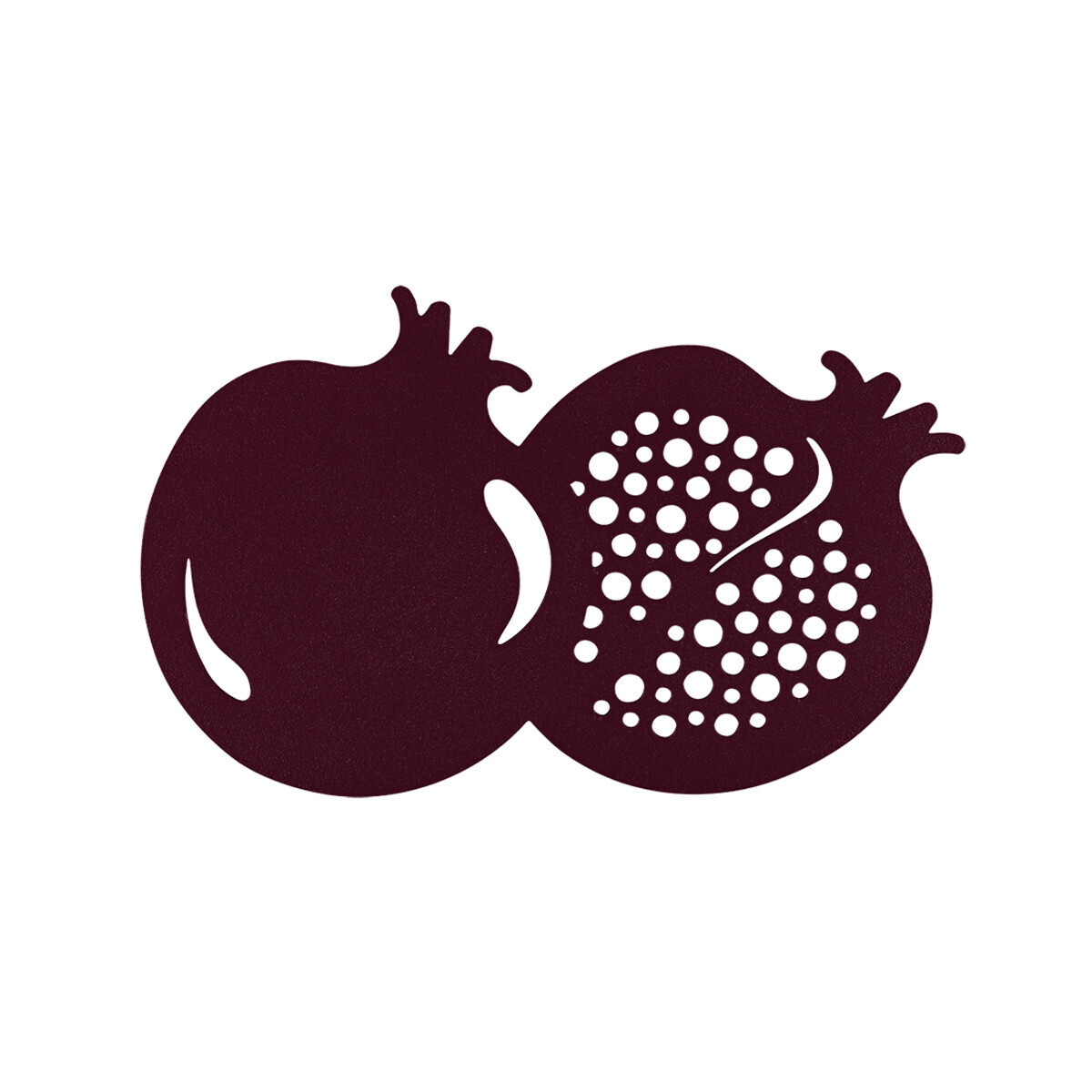 Pomegranate Trivet, Color: Black Cherry