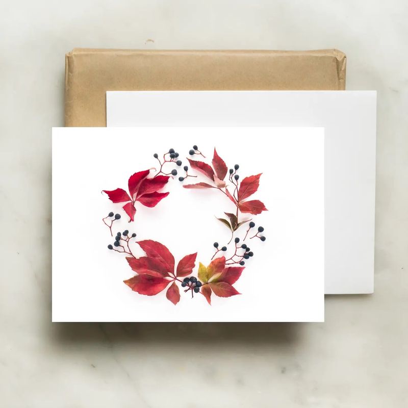 Bottle Branch Autumn Card