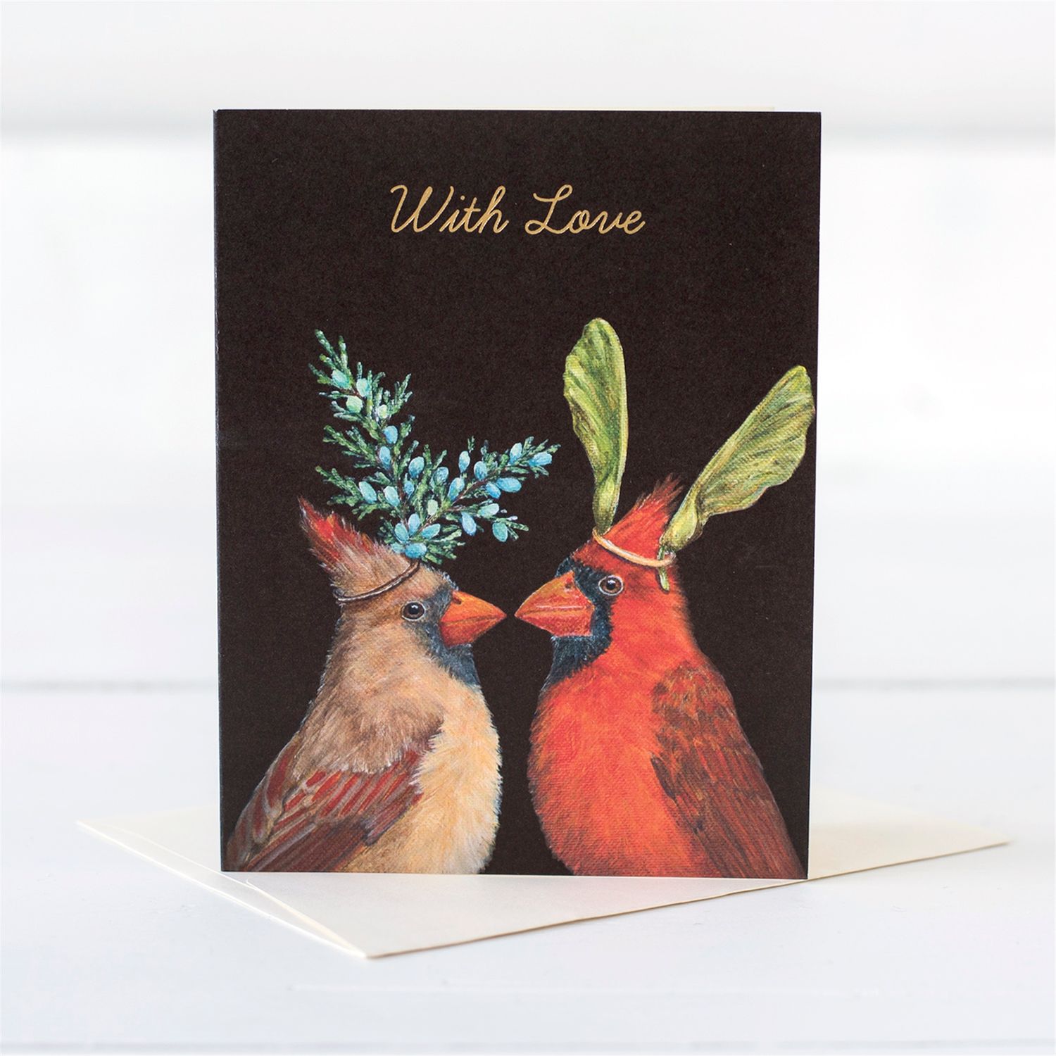 Cardinal "With Love" Gold Foil Card