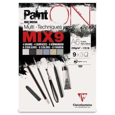 Paint’On Mix9 Clairefontaine A6 6 colores