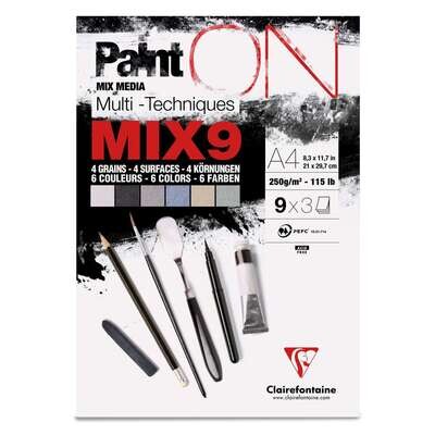 Paint’On Mix9 Clairefontaine A4 6 colores