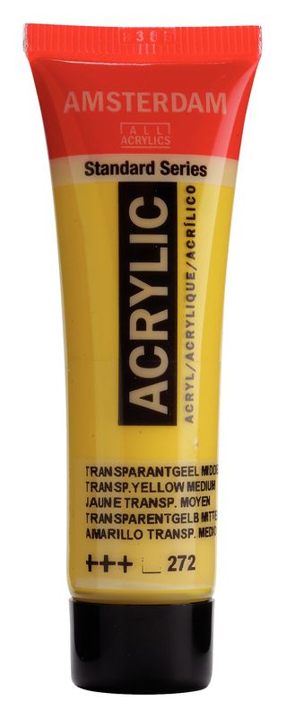 Amsterdam Tubo 20 ml Amarillo Transparente Medio 272