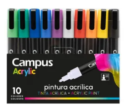 Pack 10 rotuladores acrílicos campus Pack 10 rotuladores acrílicos campus