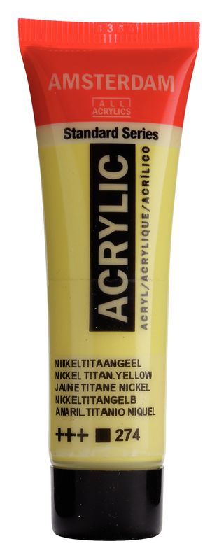 Amsterdam Tubo 120 ml Amarillo Niquel Titanio 274 Amsterdam Tubo 120 ml Amarillo Niquel Titanio 274