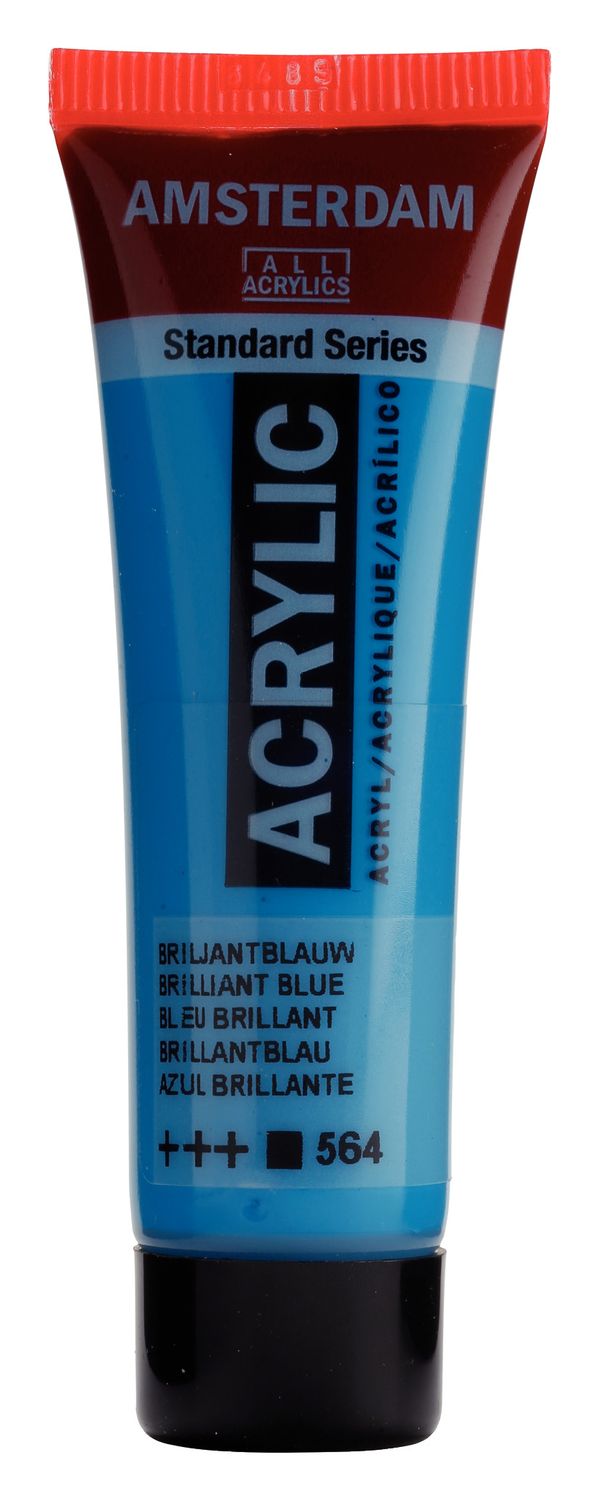 Amsterdam Tubo 120 ml Azul Brillante 564