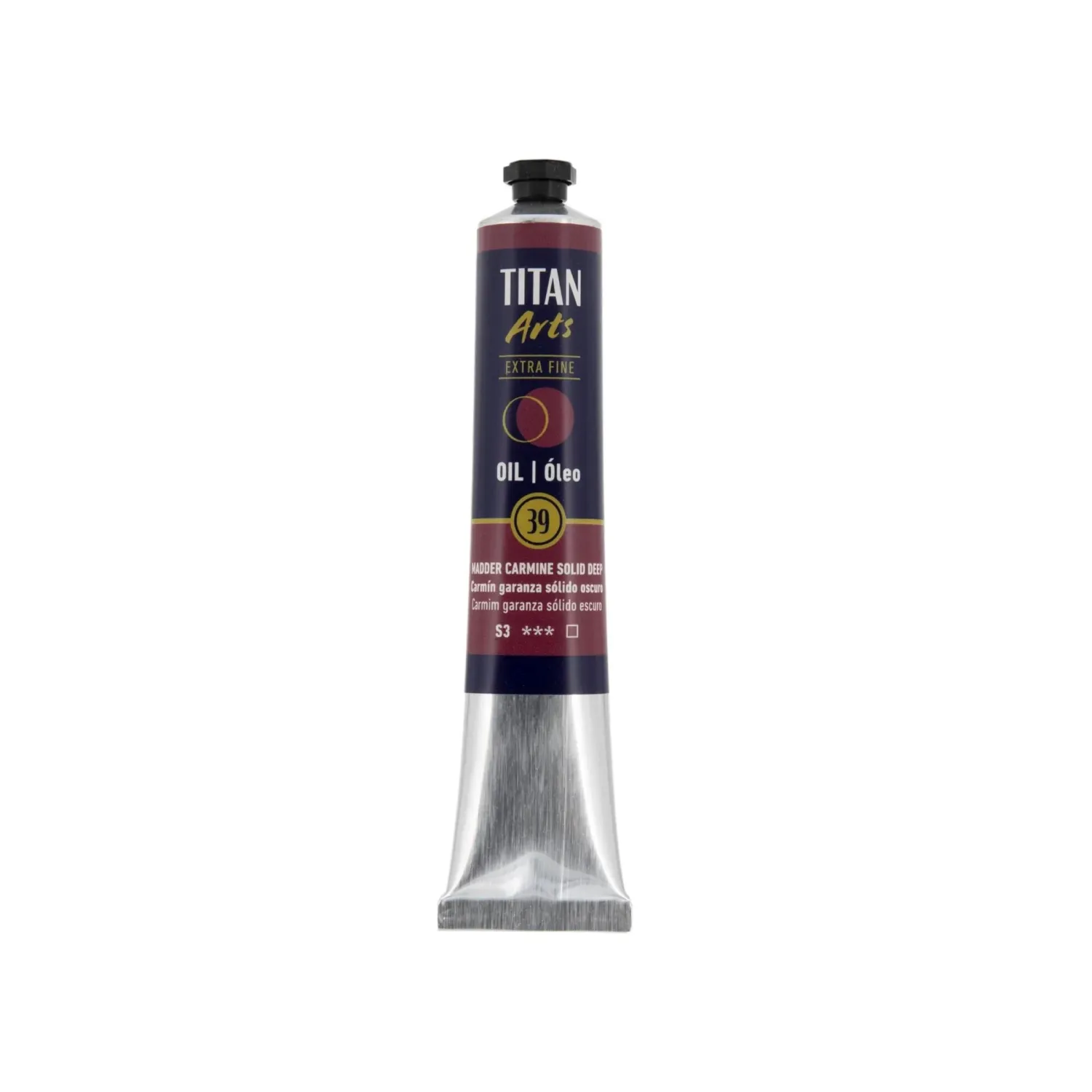 Extra Fino tubo 60 ml Carmin garanza solido oscuro N 39