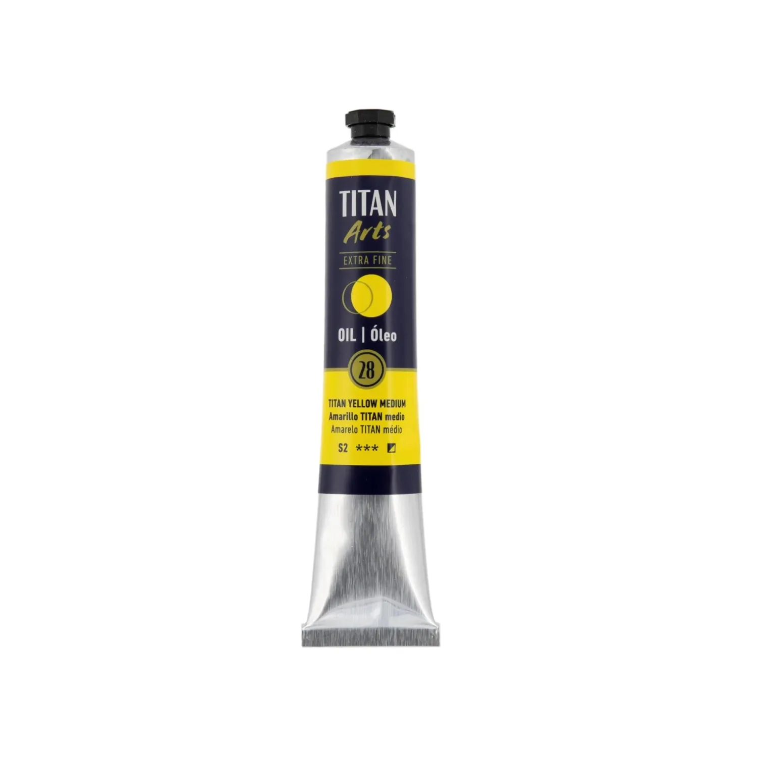 Extra Fino tubo 60 ml Amarillo TITAN medio N 28