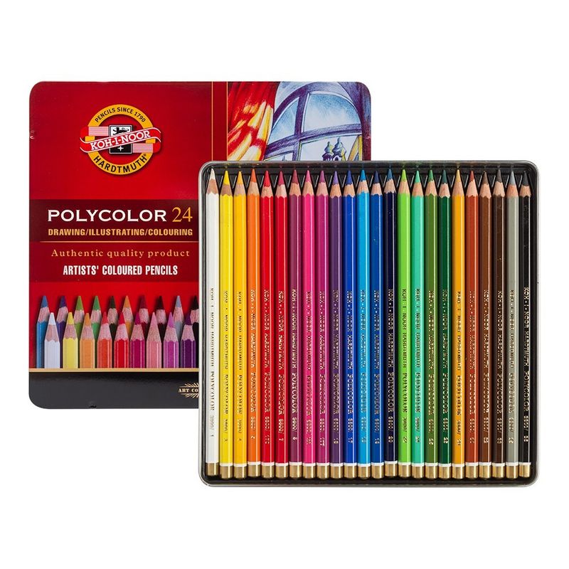 POLYCOLOR CONJUNTO DE COLORES DE ARTISTA 24 LÁPICES
